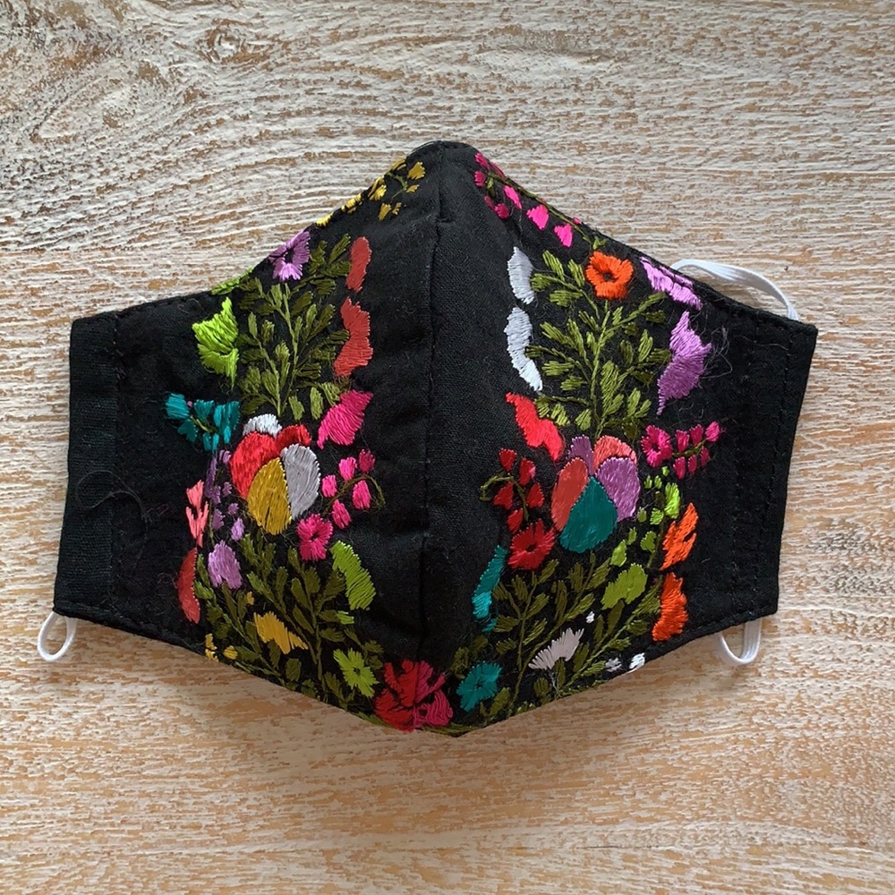 Reusable, Washable hand embroidered Face m…